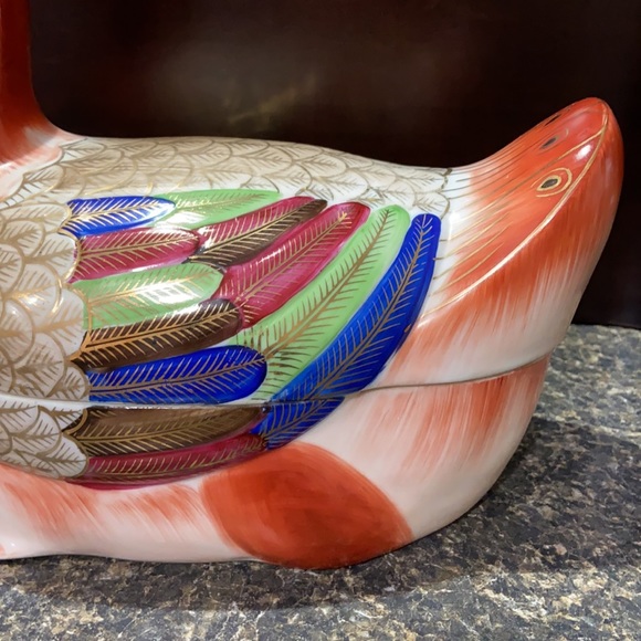 Vintage Fitz & Floyd ceramic duck bowl - Picture 3 of 9